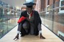 Olympic athlete graduates with a first