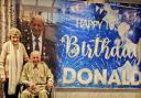Donald celebrated his birthday with friends and family, including his best friend at Elsyng House, Zillah Tucker, 94