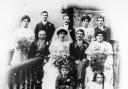 Family group photograph of the wedding of Morrie and Clara Moore, who owned the Admiral Duncan pub in Old Compton Street, Soho, London. Nearly all of the other members of the Moore family became publicans in the West End