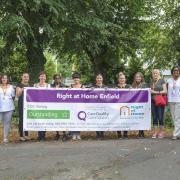 Staff from Right at Home Enfield celebrate their CQC inspection rating