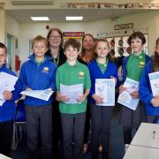 Pupils from West Grove Primary School who contributed to Children's Poetry for Her Majesty