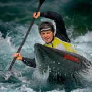 Phoebe Spicer in action. Image: British Canoeing