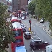 The scene of the crash in Lordship Lane