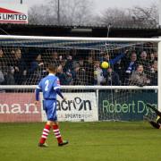 Crook opened the scoring for Towners. Picture: Phil Davison