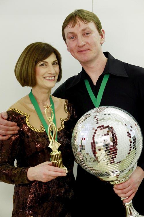 The winner's Thelia Farago and Tom McClorry
