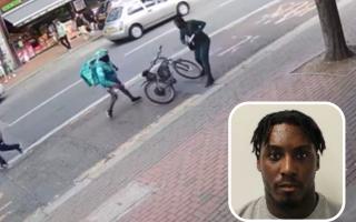 Livingstone was captured on CCTV as he attacked the cyclist