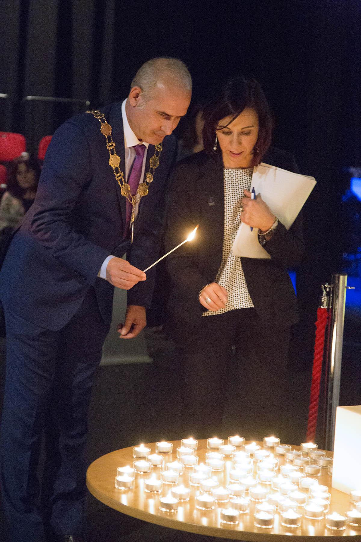 The Dugdale Centre in Enfield hosted an event to mark the 70th anniversary of Holocaust Memorial Day on Tuesday, January 27, 2015