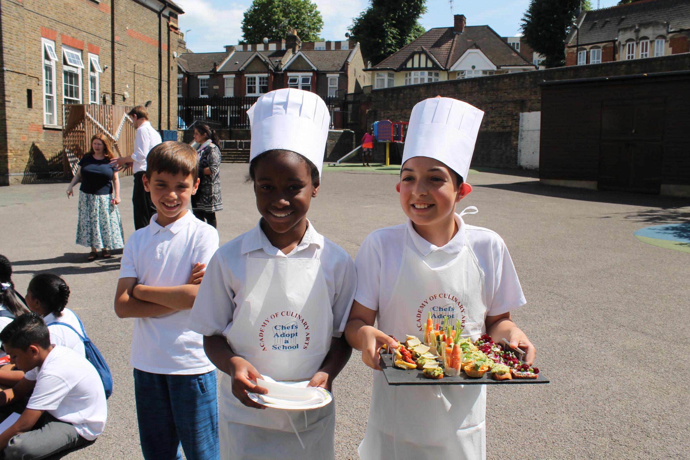 Dinner's served for pupils growing food in their own playground