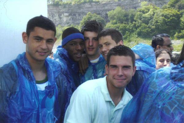 During a visit to Niagra Falls.
