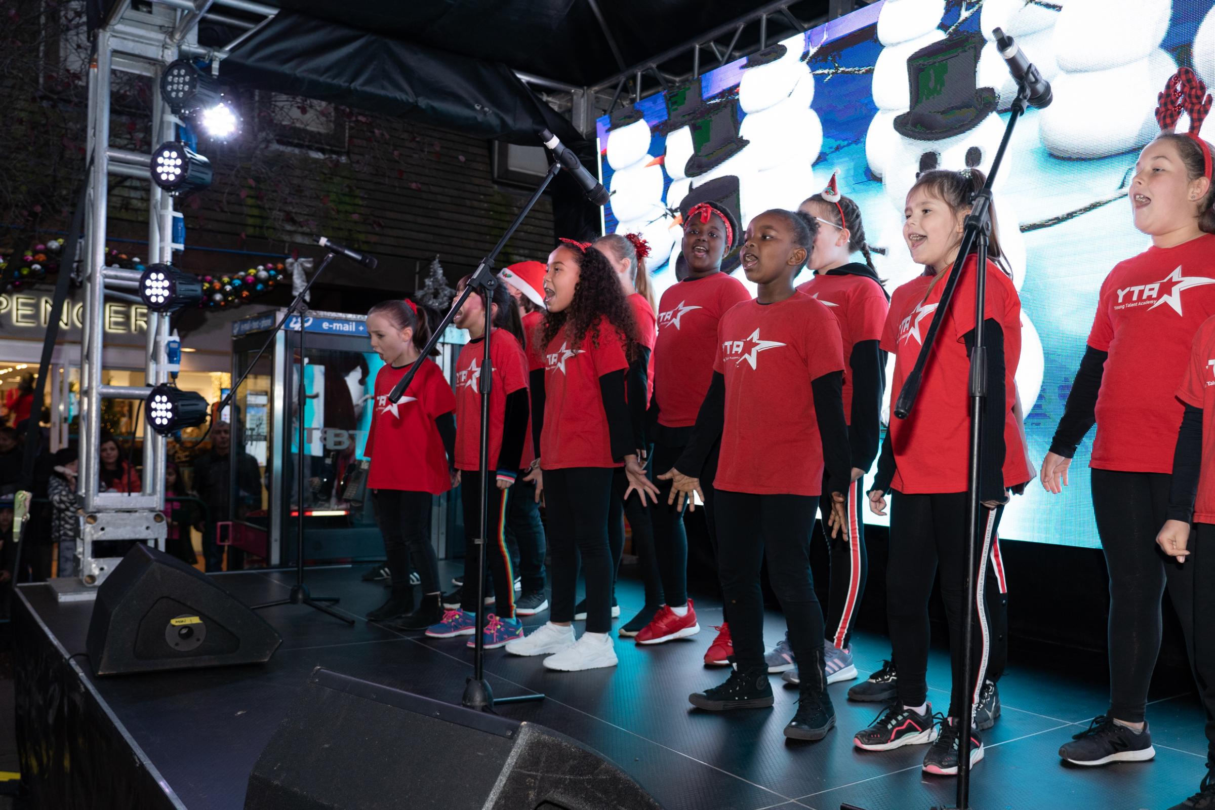 Enfield lights up with the Christmas lights switch on