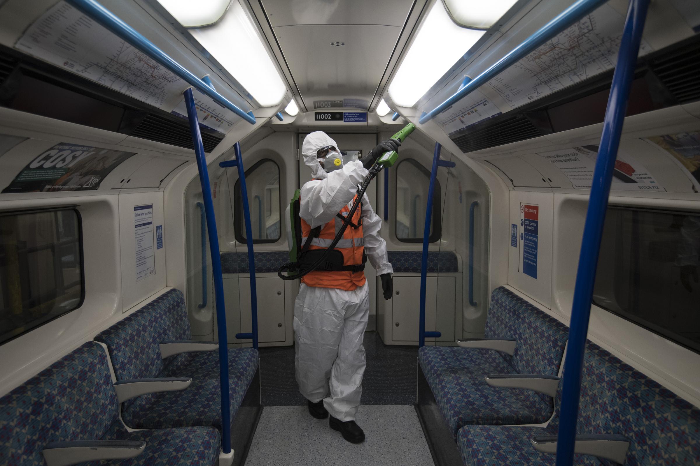Hospital grade cleaning is being used to clean TfL services (Photo: PA)