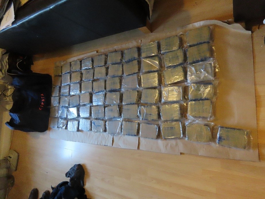 The drugs seized by the Met Police at Hinds home in Enfield. Credit: Met Police