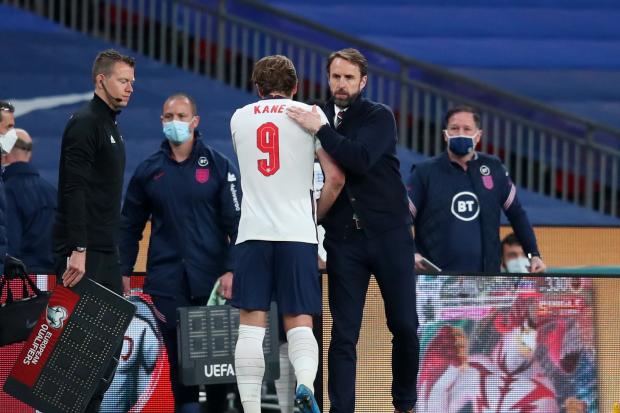 Harry Kane with England manager Gareth Southgate Picture: Action Images