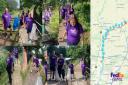FedEx team members on the charity walk