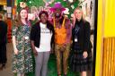 1.	Catriona Baillie, Marketing Manager for The Mall Wood Green, GLF Founder, Yvonne Lawson, Artist, Kay Rufai and The Mall’s General Manager, Samantha Davidson