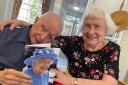 Peter and Brenda Read celebrate their diamond wedding anniversary at Elizabeth Lodge in Enfield. Credit: Care UK