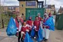 Volunteers from Heart of Enfield Mosque collects litter during Ramadan