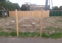 A photo of the play area after the hoardings were removed (Image credit: Martin Ball)