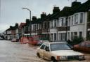 Montagu Road in Edmonton was flooded when Salmons Brook burst its banks in 2000
