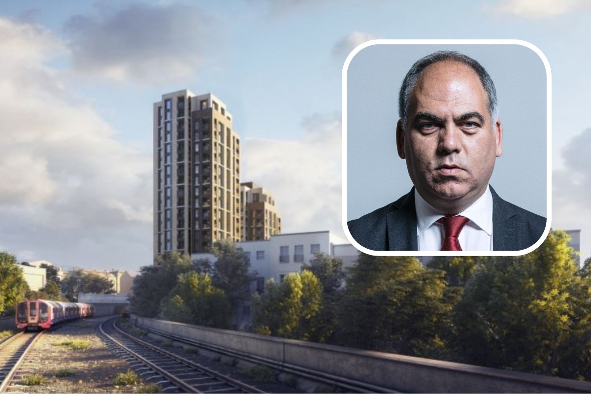Enfield Southgate MP Bambos Charalambous criticised plans by developer Viewpoint Estates to build 216 homes at Southgate Office Village. Images: LDRS
