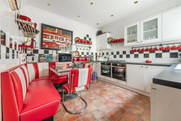 Enfield Independent: The diner-themed kitchen. (Rightmove)