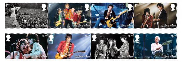 Enfield Independent: The Rolling Stones are only the fourth music group to feature in a dedicated stamp issue. (Royal Mail)
