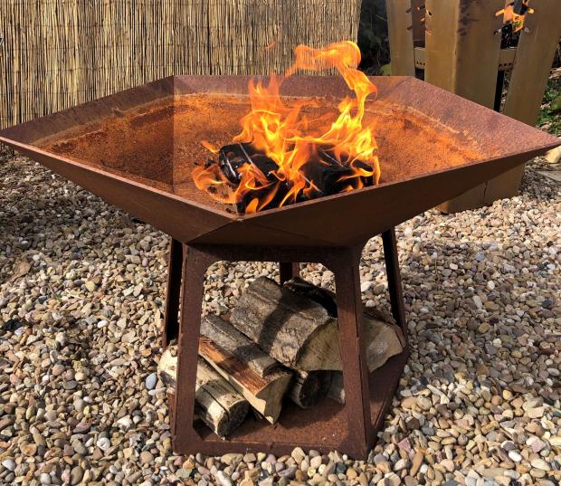 Enfield Independent: Personalized Steel Star Fire Pit.  Credit: Not on the High Street