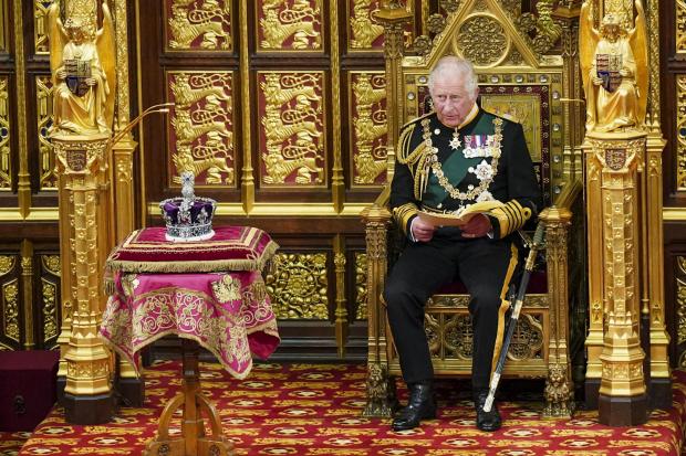 Enfield Independent: The Prince of Wales reads the Queen's Speech during the State Opening of Parliament in the House of Lords (PA)