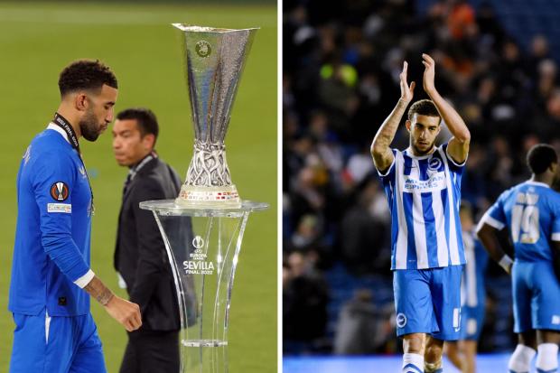 Former Brighton defender Connor Goldson missed out on winning the Europa League final