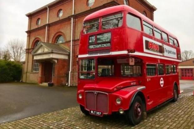London red bus - donated 
from Whitewebbs Transport Museum - image provided by school