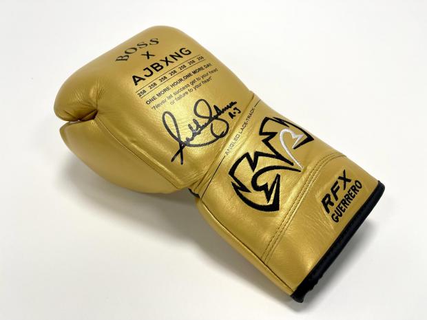 Enfield Independent: Anthony Joshua’s signed gold glove