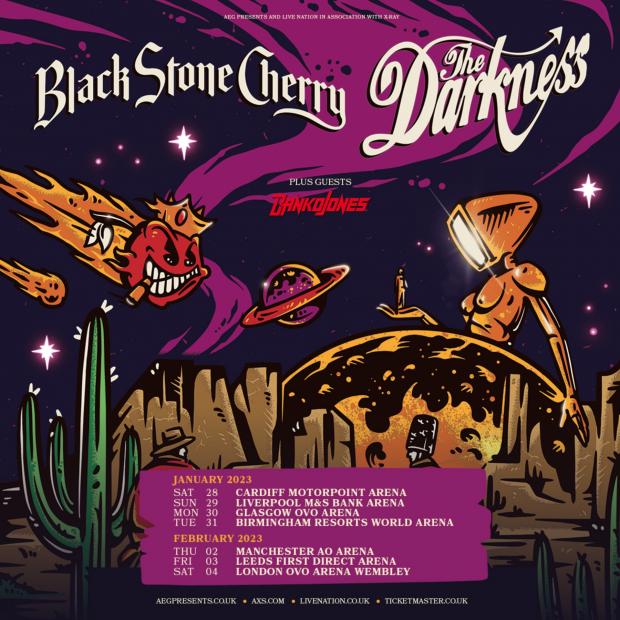 Enfield Independent: The Darkness and Black Stone Cherry announce tour: How to get tickets (Live Nation)