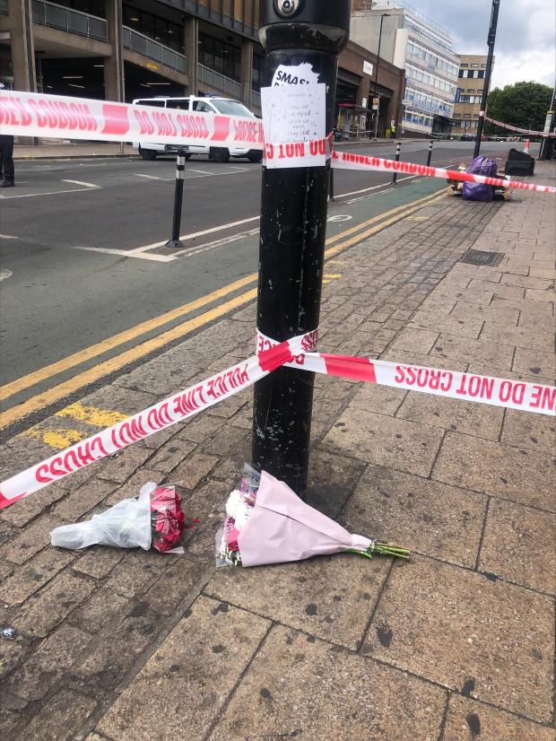 Enfield Independent: Floral tributes left near the scene of the shooting. Credit: PA