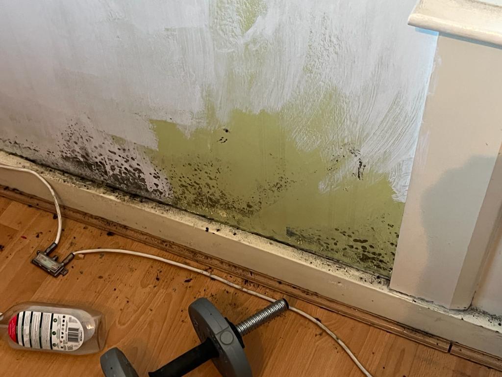 Flats at Walbrook House have been affected by damp and mould (image submitted by Dorette Wright)
