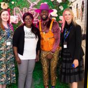 1.	Catriona Baillie, Marketing Manager for The Mall Wood Green, GLF Founder, Yvonne Lawson, Artist, Kay Rufai and The Mall’s General Manager, Samantha Davidson