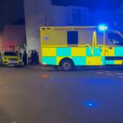 Emergency services in Cadoxton Avenue. Credit: Hatzola Emergency Medical Service Twitter