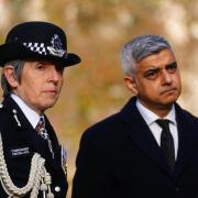 Former Metropolitan Police Commissioner Dame Cressida Dick with Mayor of London Sadiq Khan. Photo: PA