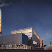 A CGI of the planned Edmonton incinerator