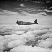 De Havilland Mosquito PR Mark IX, LR412, of No. 540 Squadron RAF based at Benson, Oxfordshire, in flight above clouds. Image: Imperial War Museum via Herald Scotland
