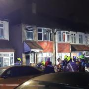 Firefighters were called to Yorkshire Gardens at 12.41 am on March 1
