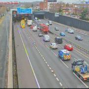 There are delays on the M25 after a crash
