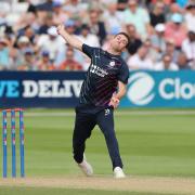 Ryan Higgins took four wickets for Middlesex against Kent