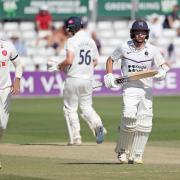 Ryan Higgins adds to the Middlesex total at Essex