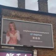 An OnlyFans billboard has gone up in Bruce Grove near to a youth centre
