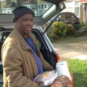 Goodeson Williams delivering meals to people in need in Tottenham