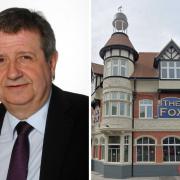 (Left) Enfield councillor Doug Taylor and (right) The Fox pub in Green Lanes, Palmers Green. Photos: Enfield Council/Google