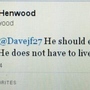 William Henwood tweeted about Lenny Henry but his name will still appear on ballot paper