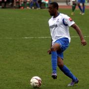 Gabriel scored the equaliser for Enfield Town. Picture: Phil Davison