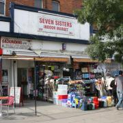 Wards Corner Market, also known as Latin Village, near Seven Sisters Stations. Photo: Newsquest NL4026