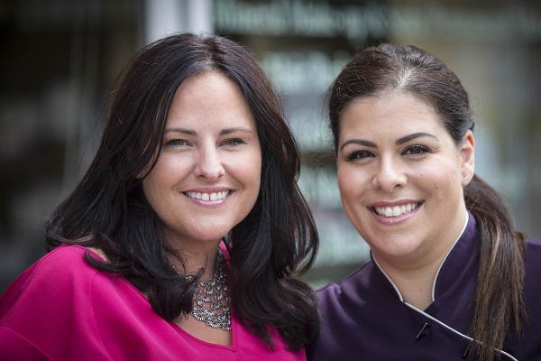 Emma Rigby of Love Your Doorstep and Tessa Stevens of Tessa Stevens beauty clinic went head to head in the 'Enfield's best business' category